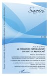 La formation individualisée: un objet de recherche ?