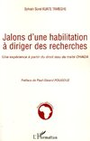 Jalons d'une habilitation à diriger des recherches