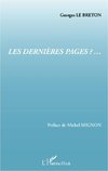 Les dernières pages