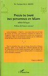 Précis de droit des personnes en Islam