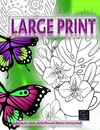 Adult coloring books LARGE print, Coloring for adults, Butterflies and flowers coloring book