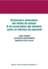 Dictionnaire des modes de cuisson et de conservation des aliments après un infarctus du myocarde