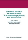 Dictionnaire des modes de cuisson et de conservation des aliments pour la mucoviscidose