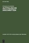 Altitalische Inschriften