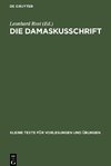 Die Damaskusschrift