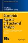 Geometric Aspects of Functional Analysis