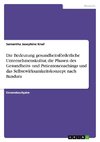 Die Bedeutung gesundheitsförderliche Unternehmenskultur, die Phasen des Gesundheits- und Patientencoachings und das Selbstwirksamkeitskonzept nach Bandura