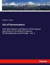 List of Hymenoptera