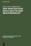 Der Wartestand nach deutschem Beamtenrecht