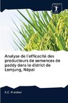 Analyse de l'efficacité des producteurs de semences de paddy dans le district de Lamjung, Népal