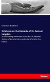 Strictures on the Remarks of Dr. Samuel Langdon