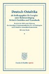 Deutsch-Ostafrika als Siedlungsgebiet für Europäer unter Berücksichtigung Britisch-Ostafrikas und Nyassalands.