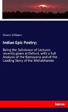 Indian Epic Poetry;