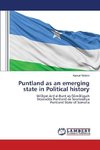 Puntland as an emerging state in Political history