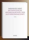 Metaphysische Anfangsgründe der Naturwissenschaft