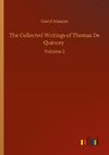 The Collected Writings of Thomas De Quincey