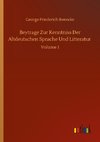 Beytrage Zur Kenntniss Der Altdeutschen Sprache Und Litteratur