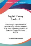 English History Analyzed