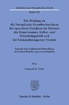 Die Bindung an die Europäische Grundrechtecharta bei operativen Einsätzen im Rahmen der Gemeinsamen Außen- und Sicherheitspolitik und der Grenzschutzagentur Frontex.