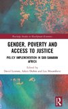 Gender, Poverty and Access to Justice