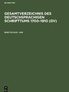 Gesamtverzeichnis des deutschsprachigen Schrifttums 1700-1910 (GV), Band 122, Salk - Sam