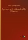 Some notes on the bibliography of the Philippines