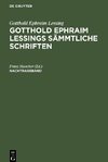 Gotthold Ephraim Lessings Sämmtliche Schriften, Nachtragsband