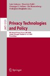 Privacy Technologies and Policy