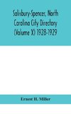 Salisbury-Spencer, North Carolina City Directory (Volume X) 1928-1929