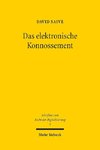 Das elektronische Konnossement