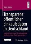 Transparenz öffentlicher Einkaufsdaten in Deutschland