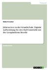 Jahreszeiten in der Grundschule. Digitale Aufbereitung für den DaZ-Unterricht mit der Lernplattform Moodle