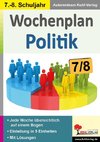 Wochenplan Politik / Klasse 7-8