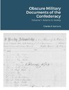 Obscure Military Documents  of the Confederacy