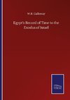 Egypt's Record of Time to the Exodus of Israel