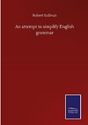 An attempt to simplify English grammar