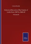 Historical Records of the Family of Leslie from 1067 to 1868-69