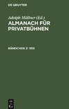 Almanach für Privatbühnen, Bändchen 2, Almanach für Privatbühnen (1818)