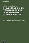 Encyclopädisches Wörterbuch der medicinischen Wissenschaften, Band 14, Gebärmutterwassersucht - Gift