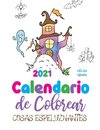 Calendario de Colorear 2021 cosas espeluznantes (edición españa)