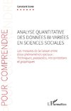 Analyse quantitative des données bi-variées en sciences sociales