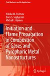 Initiation and Flame Propagation in Combustion of Gases and Pyrophoric Metal Nanostructures