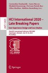 HCI International 2020 - Late Breaking Papers: User Experience Design and Case Studies