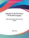 Addenda To The Dictionary Of The Efik Language