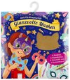 Krickel-Kratz-Malbilder. Glanzvolle Masken (6 Masken, 4 Glanzfolien, ein Holzstift und ein Gummiband)