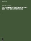 Dictionnaire international des termes littéraires, L