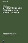 Untersuchungen von Harn und Konkrementen