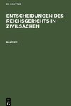 Entscheidungen des Reichsgerichts in Zivilsachen, Band 107, Entscheidungen des Reichsgerichts in Zivilsachen Band 107