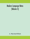 Modern language notes (Volume X)