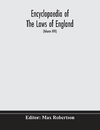 Encyclopaedia Of The Laws Of England (Volume XVII)